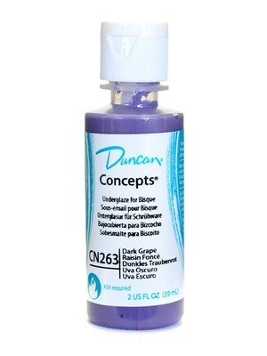 Duncan Concepts Underglaze, Dark Grape Cn263 2Oz, 4/Pack (14148-Pk4)