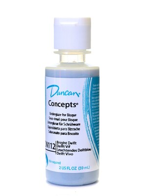 Duncan Concepts Underglaze, Bright Delft, Craft Supplies, Cn112, 2Oz, 4/Pack (20559-Pk4)
