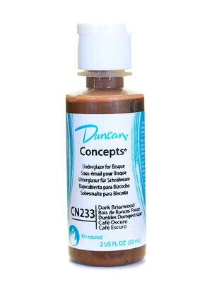 Duncan Concepts Underglaze Dark Briarwood, Craft Supplies, Cn233 2 Oz. [Pack Of 4]