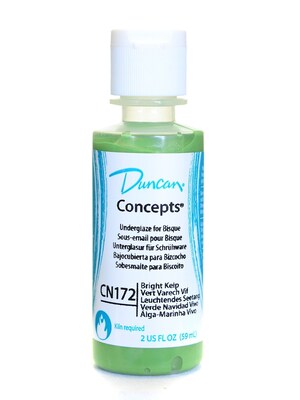 Duncan Concepts Bright Kelp Cn172 Underglaze, 2Oz, 4/Pack (38311-Pk4)