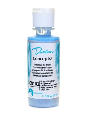 Duncan Concepts Underglaze, Bright Heather, Craft Supplies, Cn102, 2Oz, 4/Pack (39196-Pk4)