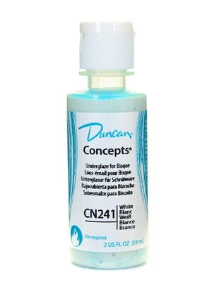 Duncan Concepts Underglaze White, Craft Supplies, Cn241 2 Oz. Pack Of 4 (52793-Pk4)