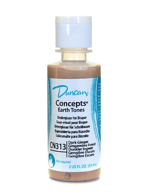 Duncan Concepts Underglaze, Dark Ginger Cn313, 2Oz, 4/Pack (55426-Pk4)