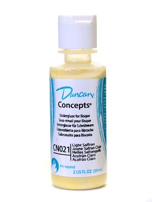 Duncan Concepts Underglaze Light Saffron Cn021 2 Oz. Pack Of 4 (72293-Pk4)