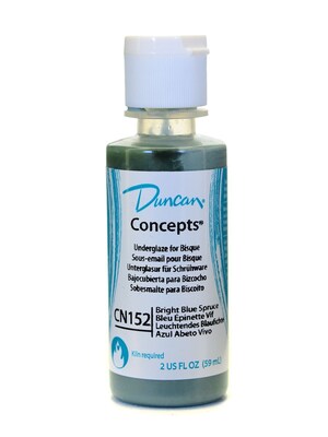 Duncan Concepts Underglaze, Bright Blue Spruce Cn152, 2Oz, 4/Pack (78043-Pk4)