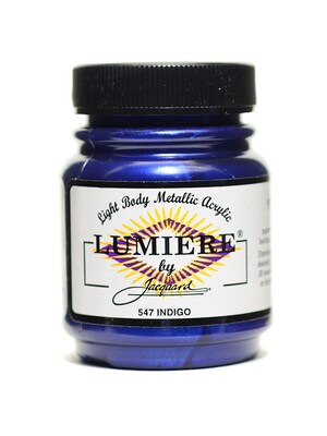 Jacquard Lumiere Artist Acrylics, Indigo, 3/Pack (49543-Pk3)