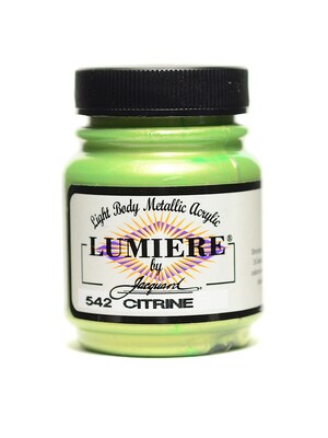 Jacquard Lumiere Artist Acrylics, Citrine, 3/Pack (61332-Pk3)