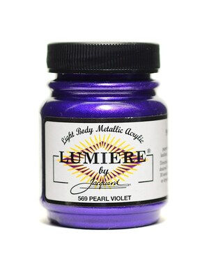 Jacquard Lumiere Artist Acrylics, Pearl Violet, 3/Pack (62437-Pk3)