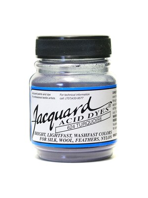 Jacquard Acid Dyes, Turquoise, 4/Pack (61128-Pk4)