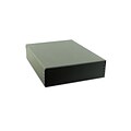 Lineco Drop-Front Storage Boxes Black 11 In. X 14 In. X 3 In. (733-2011)