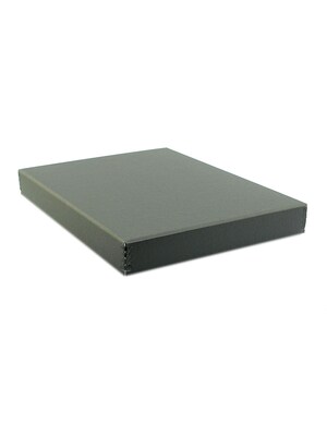 Lineco 98500 Drop-Front Storage Boxes, 16" X 20" X 1 1/2", Black