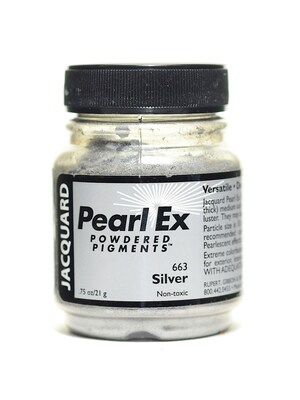 Jacquard Pearl Ex Powdered Pigments Silver 0.75 Oz. [Pack Of 3]