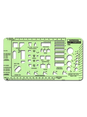 Rapidesign Architectural And Contractors Templates Cb Architectural 1/8In = 1Ft (30396)