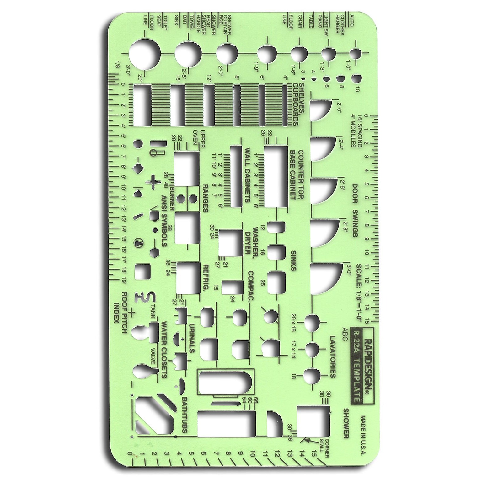 Rapidesign Architectural And Contractors Templates Abc Architectural 1/8 In. = 1 Ft.