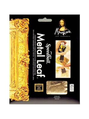 Mona Lisa Metal Leaf Imitation Gold, 25 Sheets/Pad, Pack of 2 (54795-PK2)