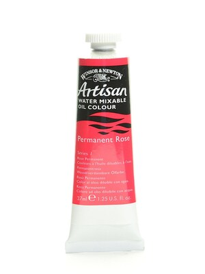 Winsor  And  Newton Artisan Water Mixable Oil Colours Permanent Rose 37 Ml 502 [Pack Of 3]