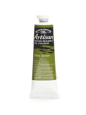 Winsor  And  Newton Artisan Water Mixable Oil Colours Olive Green 37 Ml 447 [Pack Of 3]