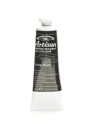Winsor  And  Newton Artisan Water Mixable Oil Colours Lamp Black 37 Ml 337 [Pack Of 3]