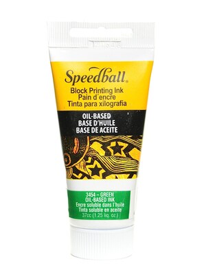 Speedball Oil-Based Block Printing Inks Green 1.3 Oz. [Pack Of 3]