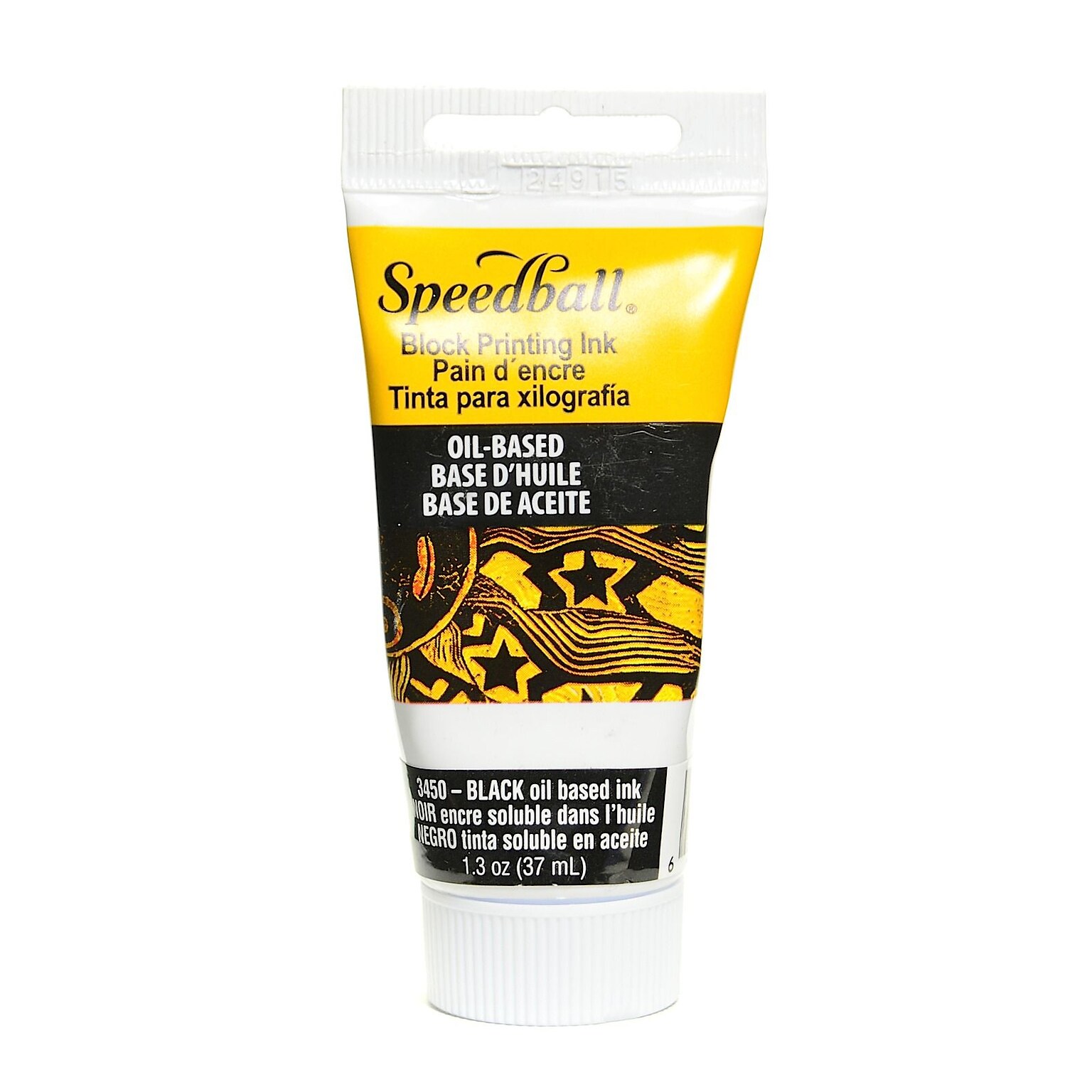 Speedball Oil-Based Block Printing Inks Black 1.3 Oz. [Pack Of 3]