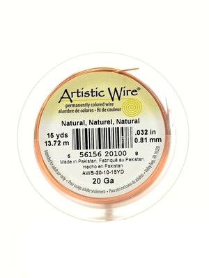 Artistic Wire Spools 15 Yd. Natural 20 Gauge [Pack Of 4]