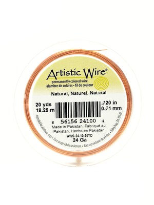 Artistic Wire Spools 20 Yd. Natural 24 Gauge [Pack Of 4]