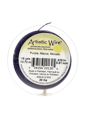 Artistic Wire Spools 15 Yd. Purple 20 Gauge [Pack Of 4]