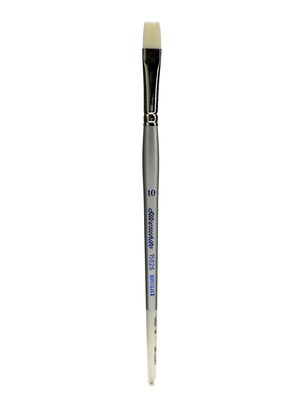 Silver Brush Silverwhite Series Synthetic Brush, Short Handle, 10, Bright (48594)