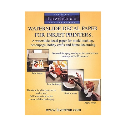 Lazertran Waterslide Decal Paper Lazertran For Inkjet