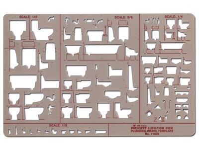 Pickett Plumbing Drafting Templates Elevation View 1/8 In. = 1 Ft.