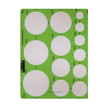 Rapidesign Circle Drafting Templates Metric Extra Large Circles 13 Circles