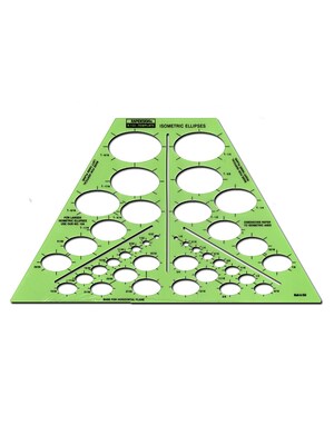 Rapidesign Ellipses Drafting Templates Isometric Ellipses 38 Ellipses Each