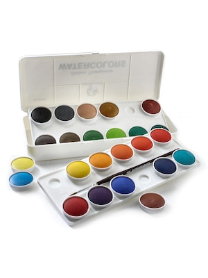 Grumbacher Deluxe Transparent Watercolor Sets Set Of 24