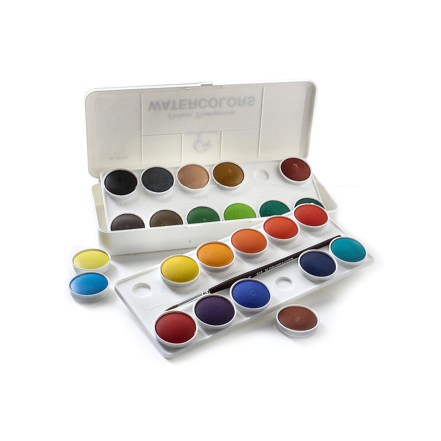 Grumbacher Deluxe Transparent Watercolor Sets Set Of 24