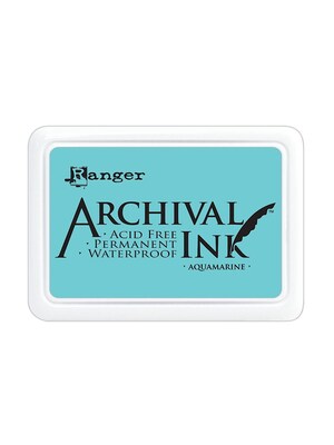 Ranger Archival Ink Aquamarine 2 1/2 In. X 3 3/4 In. Pad [Pack Of 3]
