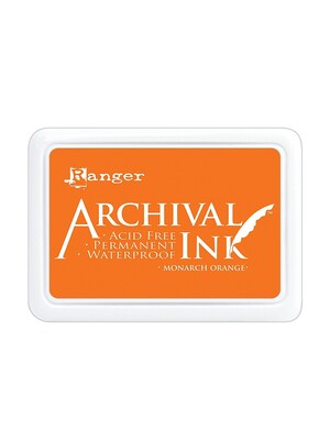 Ranger Archival Ink, Monarch Orange, 2 1/2 X 3 3/4 Pad, 3/Pack (69804-Pk3)