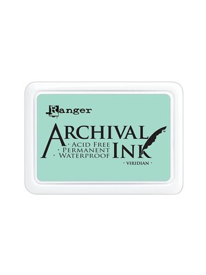 Ranger Archival Ink Viridian 2 1/2 In. X 3 3/4 In. Pad [Pack Of 3]