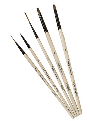 Robert Simmons Simply Simmons Value Brush Sets Devilish Detail Set Set Of 5