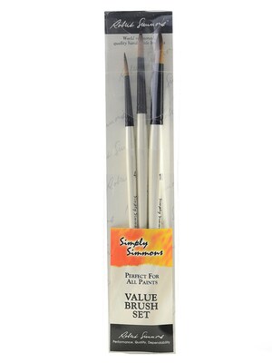 Robert Simmons Simply Simmons Value Brush Sets To The Point Set Set Of 3