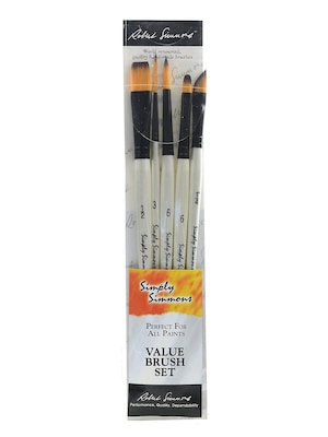 Robert Simmons Simply Simmons Value Brush Sets Pure Spring Watercolor Set Set Of 5