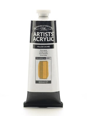 Winsor  And  Newton Professional Acrylic Colours Yellow Ochre 60 Ml 744 [Pack Of 2]