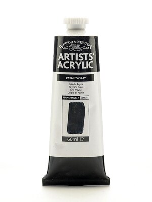 Winsor  And  Newton Professional Acrylic Colours Paynes Gray 60 Ml 465 [Pack Of 2]
