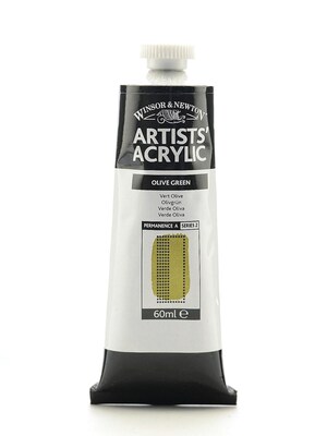 Winsor  And  Newton Professional Acrylic Colours Olive Green 60 Ml 447