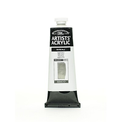 Winsor  And  Newton Professional Acrylic Colours Silver No. 2 60 Ml 624