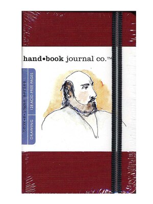 Hand Book Journal Co. Travelogue Drawing Journals 3 1/2 In. X 5 1/2 In. Portrait Vermilion Red