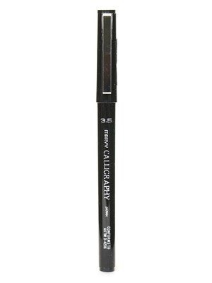 Marvy Uchida 6000 Calligraphy Pens, Medium Nib, Black Ink, 12/Pack (84048-PK12)