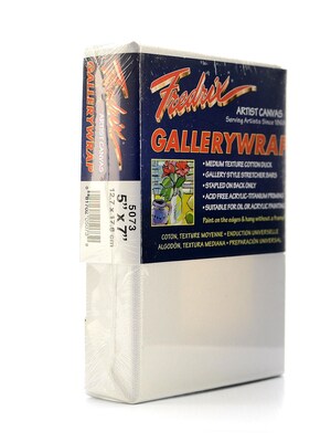 Fredrix Gallerywrap Stretched Canvas 5 In. X 7 In. Each