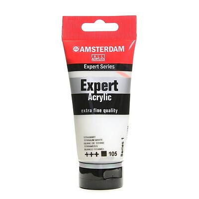 Amsterdam Expert Acrylic Tubes Titanium White 75 Ml [Pack Of 3]