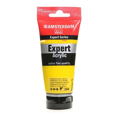 Amsterdam Expert Acrylic Tubes Permanent Yellow Medium 75 Ml [Pack Of 3]