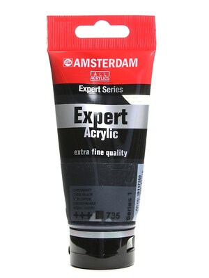 Amsterdam Expert Acrylic Tubes Oxide Black 75 Ml [Pack Of 3]